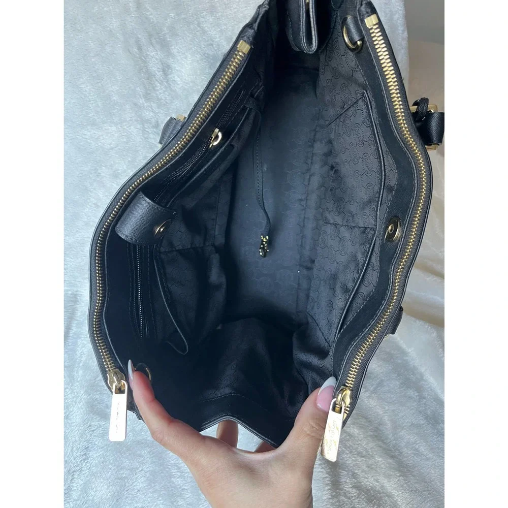 Authentic Michael Kors Savannah Leather handbag black - Picture 6 of 8